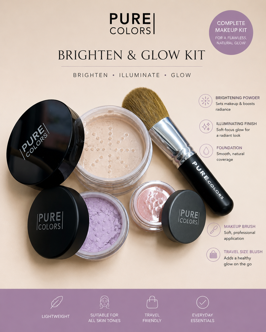 "Brighten n Glow" Complexion Kit