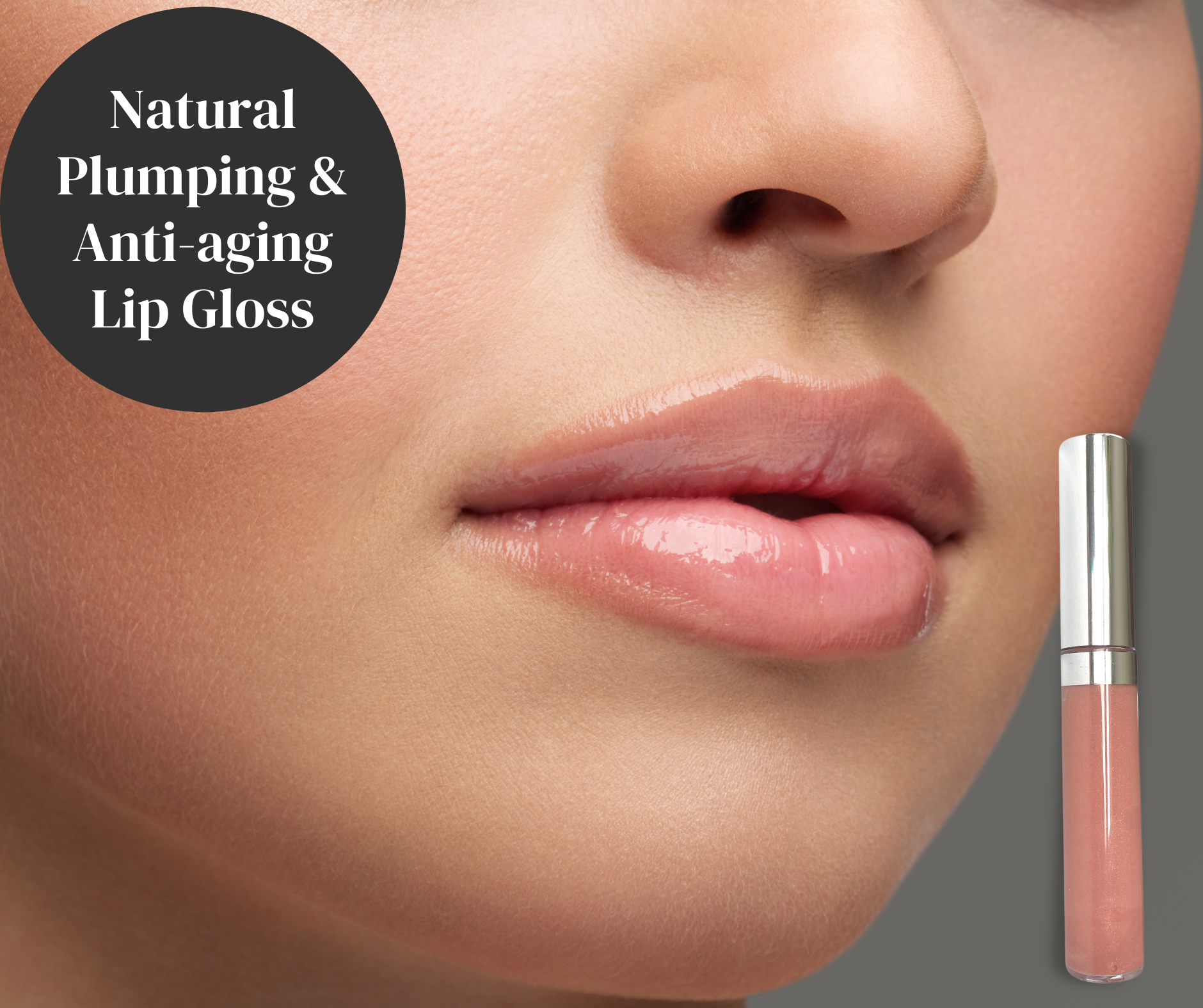 OOH LA LA ANTI-AGING AND PLUMPING LIP GLOSS - NUDE PINK